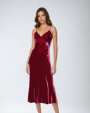 Gilda & Pearl Frankly My Dear Silk Velvet Slip Dress