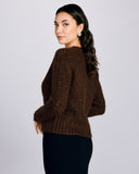 Coffee Brown Cashmere Cardigan