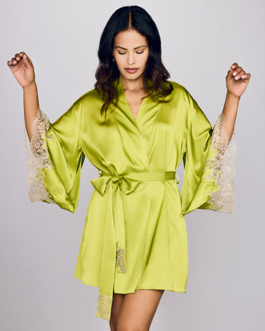 Nana Chartreuse Silk Pajama