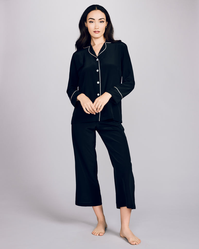 Gilda & Pearl Nights in Paris Silk Pajama