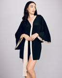 Gilda & Pearl Nights in Paris Silk Kimono Robe