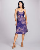 Karma On The Rocks Edo Hanabi Violine Silk Slip Dress