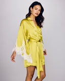 Arielle Lime & Ivory Robe